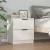Noptiere, 2 buc., alb, lemn prelucrat GartenMobel Dekor