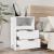 Noptiere, 2 buc., alb, lemn prelucrat GartenMobel Dekor