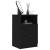 Noptiere, 2 buc., negru, lemn prelucrat GartenMobel Dekor