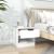 Noptiere, 2 buc., alb, lemn prelucrat GartenMobel Dekor