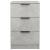 Noptiere, 2 buc., gri beton, 40x36x65 cm GartenMobel Dekor