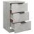 Noptiere, 2 buc., gri beton, 40x36x65 cm GartenMobel Dekor
