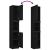 Dulap de baie, negru, 32x34x188,5 cm, lemn prelucrat GartenMobel Dekor
