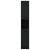 Dulap de baie, negru, 32x34x188,5 cm, lemn prelucrat GartenMobel Dekor