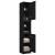 Dulap de baie, negru, 32x34x188,5 cm, lemn prelucrat GartenMobel Dekor
