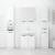 Dulap de baie, alb extralucios, 32x34x188,5 cm, lemn compozit GartenMobel Dekor