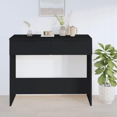 Măsuță consolă, negru, 90x36x75 cm, lemn compozit GartenMobel Dekor