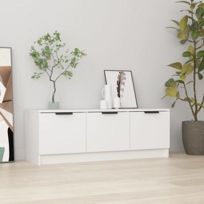 Comodă TV, alb, 102x35x36,5 cm, lemn prelucrat GartenMobel Dekor