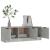 Comodă TV, gri beton, 102x35x36,5 cm, lemn prelucrat GartenMobel Dekor