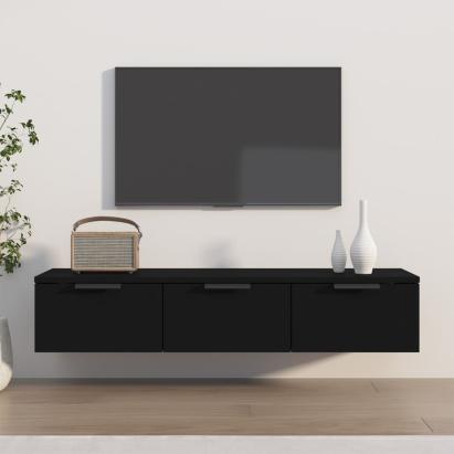Dulap de perete, negru, 102x30x20 cm, lemn prelucrat GartenMobel Dekor