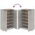 Pantofar, gri beton, 59x35x100 cm, lemn compozit GartenMobel Dekor