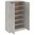 Pantofar, gri beton, 59x35x100 cm, lemn compozit GartenMobel Dekor