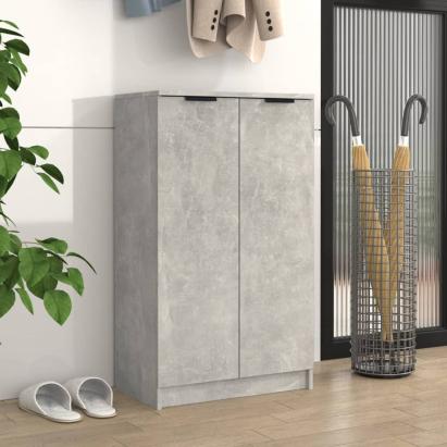 Pantofar, gri beton, 59x35x100 cm, lemn compozit GartenMobel Dekor