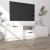 Comodă TV, alb, 140x35x40 cm, lemn prelucrat GartenMobel Dekor