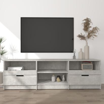 Comodă TV, gri beton, 150x33,5x45 cm, lemn prelucrat GartenMobel Dekor