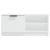 Comodă TV, 2 buc., alb, 80x35x36,5 cm, lemn prelucrat GartenMobel Dekor