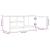 Comodă TV, 2 buc., alb, 80x35x36,5 cm, lemn prelucrat GartenMobel Dekor