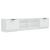 Comodă TV, 2 buc., alb, 80x35x36,5 cm, lemn prelucrat GartenMobel Dekor