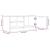 Comodă TV, 2 buc., negru, 80x35x36,5 cm, lemn prelucrat GartenMobel Dekor