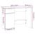 Birou, stejar sonoma, 100x50x75 cm, lemn prelucrat GartenMobel Dekor