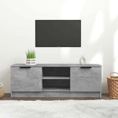 Comodă TV, gri beton, 102x35x36,5 cm, lemn prelucrat GartenMobel Dekor