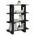 Bibliotecă/Separator cameră, negru, 100x30x123,5 cm GartenMobel Dekor
