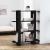 Bibliotecă/Separator cameră, negru, 100x30x123,5 cm GartenMobel Dekor