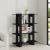 Bibliotecă/Separator cameră, negru, 100x30x123,5 cm GartenMobel Dekor