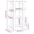 Bibliotecă/Separator cameră, alb, 80x30x123,5 cm GartenMobel Dekor