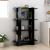 Bibliotecă/Separator cameră, negru, 80x30x123,5 cm GartenMobel Dekor