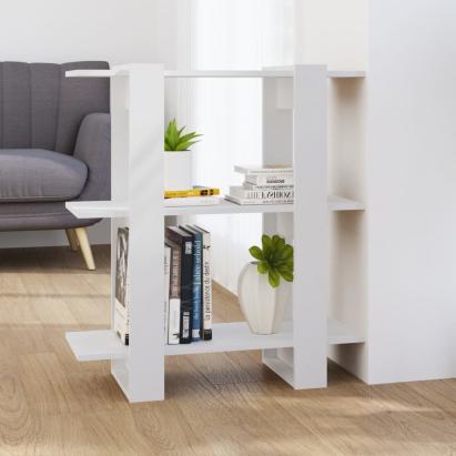 Bibliotecă/Separator cameră, alb, 80x30x87 cm GartenMobel Dekor