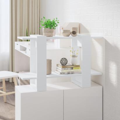 Bibliotecă/Separator cameră, alb, 80x30x51 cm GartenMobel Dekor