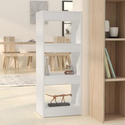 Bibliotecă/Separator cameră, alb, 40x30x103 cm, PAL   GartenMobel Dekor
