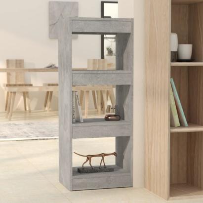 Bibliotecă/Separator cameră, gri beton, 40x30x103 cm, PAL   GartenMobel Dekor