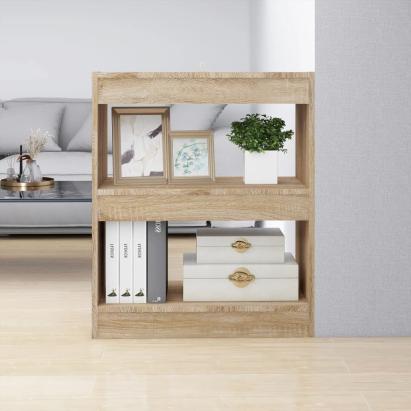Bibliotecă/Separator cameră, stejar sonoma, 60x30x72 cm GartenMobel Dekor
