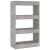 Bibliotecă/Separator cameră, gri beton, 60x30x103 cm, PAL   GartenMobel Dekor