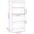 Bibliotecă/Separator cameră, alb, 60x30x135 cm, lemn prelucrat GartenMobel Dekor