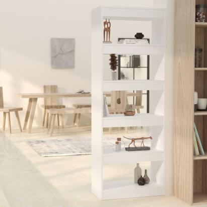 Bibliotecă/Separator cameră, alb, 60x30x166 cm, PAL   GartenMobel Dekor