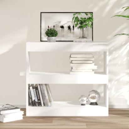 Bibliotecă/Separator cameră, alb, 80x30x72 cm GartenMobel Dekor