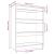 Bibliotecă/Separator cameră, alb, 80x30x103 cm, lemn compozit GartenMobel Dekor