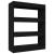 Bibliotecă/Separator cameră, negru, 80x30x103 cm, lemn compozit GartenMobel Dekor
