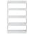 Bibliotecă/Separator cameră, alb extralucios, 80x30x135 cm PAL   GartenMobel Dekor