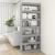 Bibliotecă/Separator cameră, gri beton, 80x30x198 cm, PAL   GartenMobel Dekor