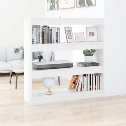 Bibliotecă/Separator cameră, alb, 100x30x103 cm GartenMobel Dekor
