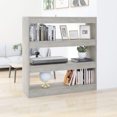 Bibliotecă/Separator cameră, gri beton, 100x30x103 cm GartenMobel Dekor