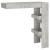 Masă bar de perete gri beton 102x45x103,5 cm lemn compozit GartenMobel Dekor