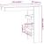 Masă bar de perete gri beton 102x45x103,5 cm lemn compozit GartenMobel Dekor