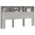 Tăblie de pat cu dulap, gri beton, 180x19x103,5 cm GartenMobel Dekor