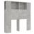Tăblie de pat cu dulap, gri beton, 100x18,5x104,5 cm GartenMobel Dekor