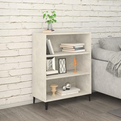 Măsuță de cafea, gri beton, 69,5x32,5x90 cm, lemn prelucrat GartenMobel Dekor